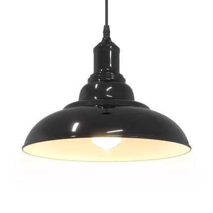 Taklampa höjdjusterbar E27 svart Ø 31 cm metall