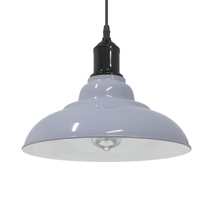 Taklampa höjdjusterbar E27 glansgrå Ø 31 cm metall