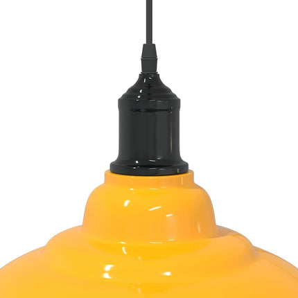 Taklampa höjdjusterbar E27 glans gul Ø 31 cm metall