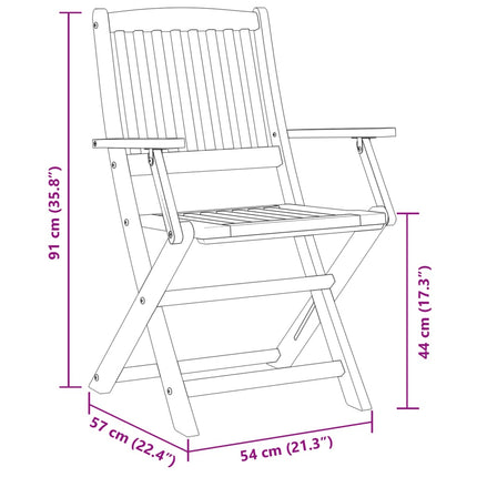 Matgrupp för trädgården 9 delar 180x90x75 cm massivt akaciaträ