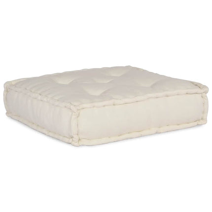Modulär soffa krämfärgat tyg 70x70x54