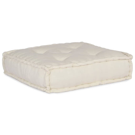 Modulär soffa krämfärgat tyg 70x70x54