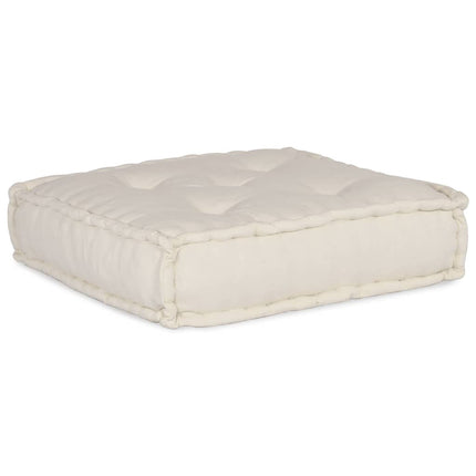 Modulär soffa krämfärgat tyg 70x70x36