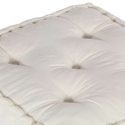 Modulär soffa krämfärgat tyg 70x70x36