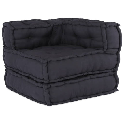 Modulär soffa antracit 70x70x54 tyg