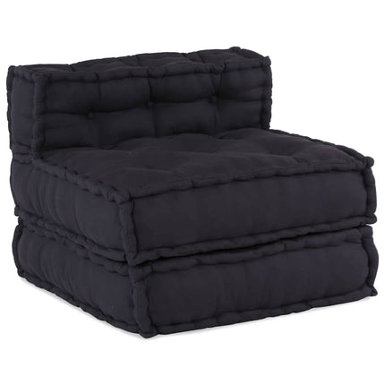 Modulär soffa antracit 70x70x54 tyg