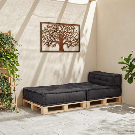 Modulär soffa antracit 70x70x54 tyg