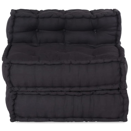 Modulär soffa antracit 70x70x54 tyg