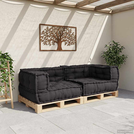 2-sits modulsoffaantracit 140x70x36 tyg