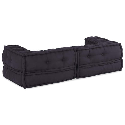 2-sits modulsoffaantracit 140x70x36 tyg