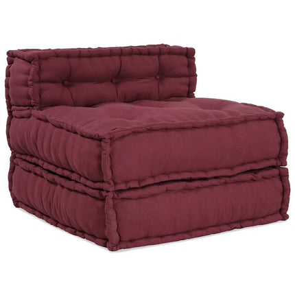 Modulär soffa rödbrun 70x70x54 tyg