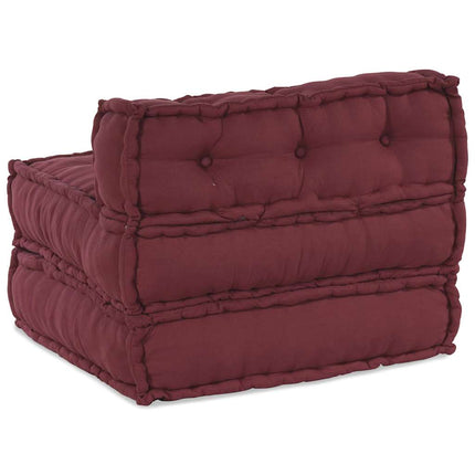 Modulär soffa rödbrun 70x70x54 tyg