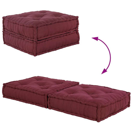 Modulär soffa rödbrun 70x70x36 tyg