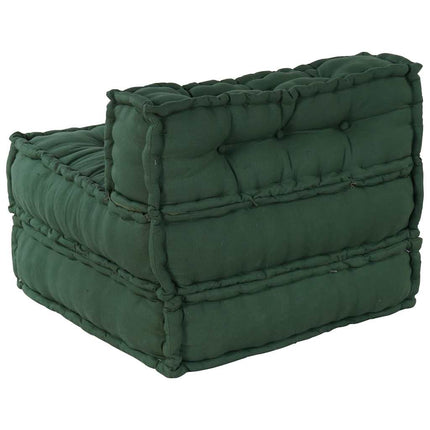 Modulär soffa grön 70x70x54 tyg