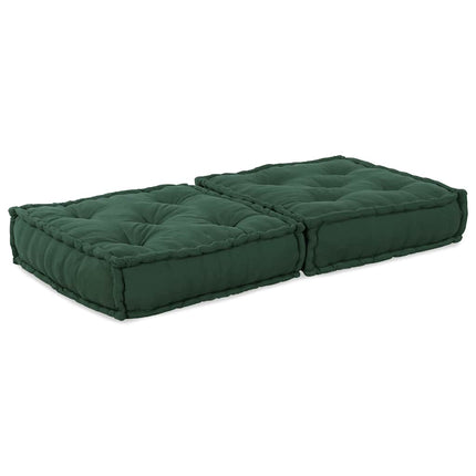 Modulär soffa grön 70x70x36 tyg