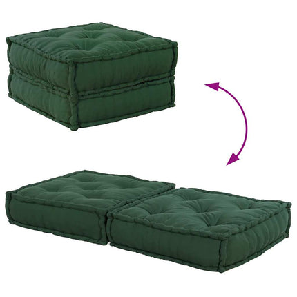 Modulär soffa grön 70x70x36 tyg