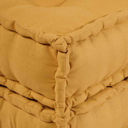 Modulär soffa gul 70x70x54 tyg
