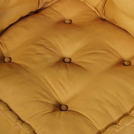 2-sits modulsoffa gul 140x70x36 tyg