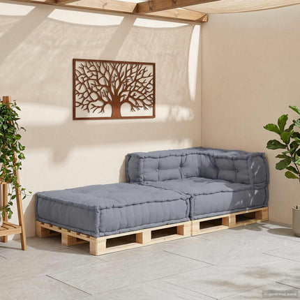 Modulsofa enhet Grå 70 x 70 x 56 cm Tyg