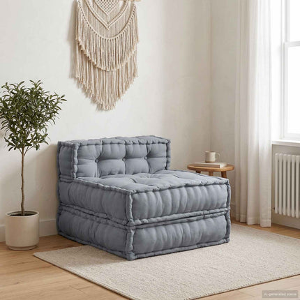 Modulsofa enhet Grå 70 x 70 x 56 cm Tyg