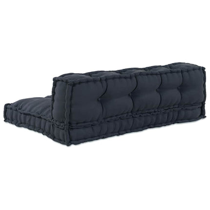 Pallettsoffa Kudde 2 pcs Antracit 120 x 80 x 38 cm Tyg