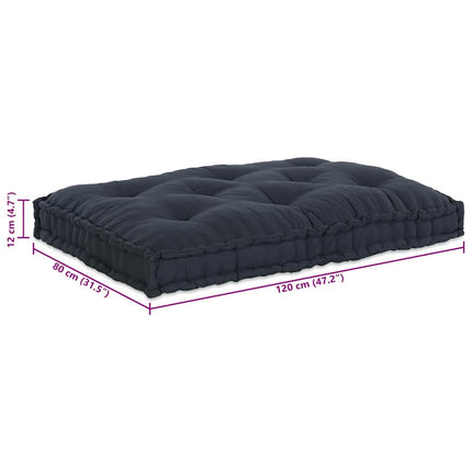 Pallettsoffa Kudde Antracit 120 x 80 x 12 cm Tyg