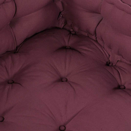 Pallettsoffa Kudde 3 pcs Bordeaux 120 x 80 x 38 cm Tyg