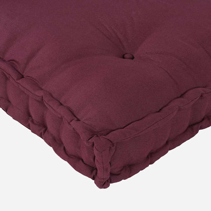 Pallettsoffa Kudde Bordeaux 120 x 80 x 12 cm Tyg