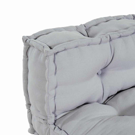 Pallettsoffa Kudde 2 pcs Grå 120 x 80 x 38 cm Tyg