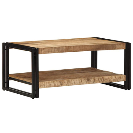Soffbord 90x50x38 cm massivt grovt trä mango