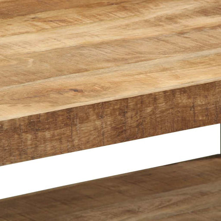 Soffbord 90x50x38 cm massivt grovt trä mango