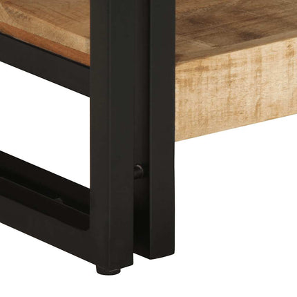 Soffbord 90x50x38 cm massivt grovt trä mango