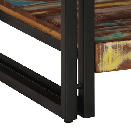 Soffbord Flerfärgat 90X50X38 Cm Massivt Trä Återvunnet