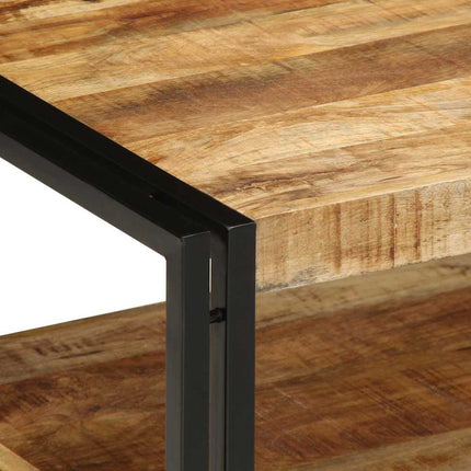 Soffbord 70x50x38 cm massivt grovt trä mango