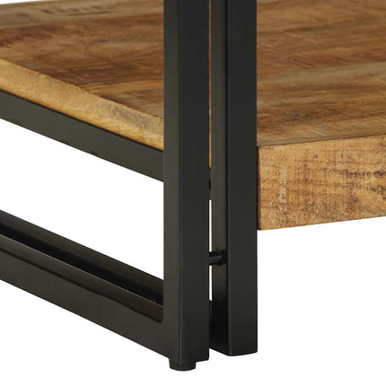 Soffbord 70x50x38 cm massivt grovt trä mango