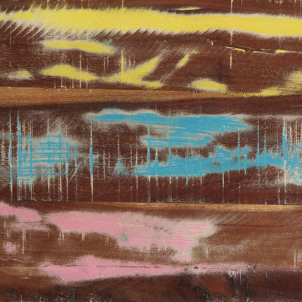 Soffbord Flerfärgat 50X50X38 Cm Massivt Trä Återvunnet