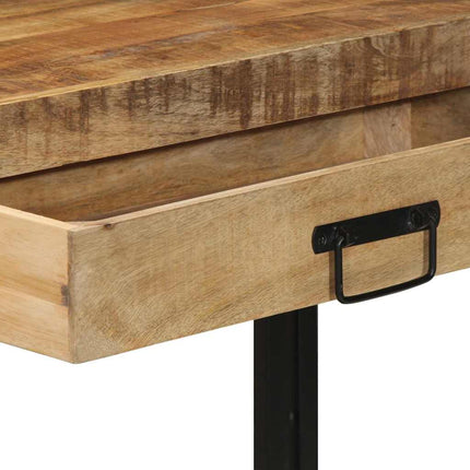 Konsolbord med låda Brun 120 x 33 x 75 cm Massivt mangoträ