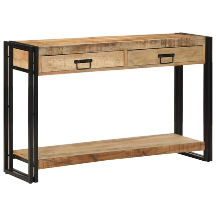 Konsolbord med låda Brun 120 x 33 x 75 cm Massivt mangoträ