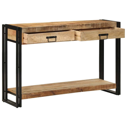 Konsolbord med låda Brun 120 x 33 x 75 cm Massivt mangoträ