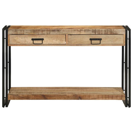 Konsolbord med låda Brun 120 x 33 x 75 cm Massivt mangoträ