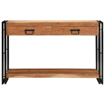Konsolbord med låda Brun 120 x 33 x 75 cm Massivt Akaciaträ