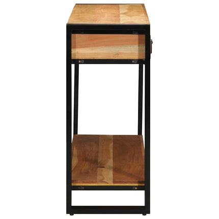 Konsolbord med låda Brun 120 x 33 x 75 cm Massivt Akaciaträ