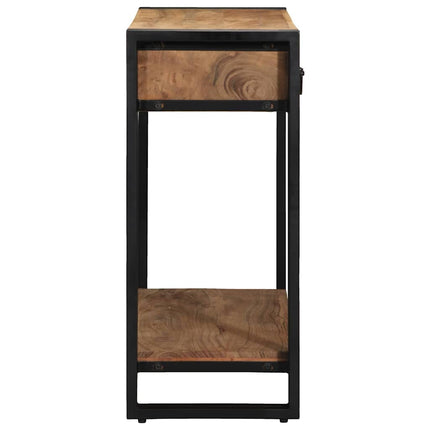 Konsolbord med låda Brun 90 x 33 x 75 cm Massivt Akaciaträ