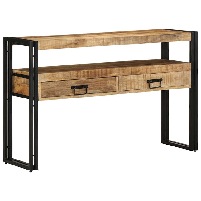Konsolbord med låda Brun 120 x 33 x 75 cm Massivt mangoträ