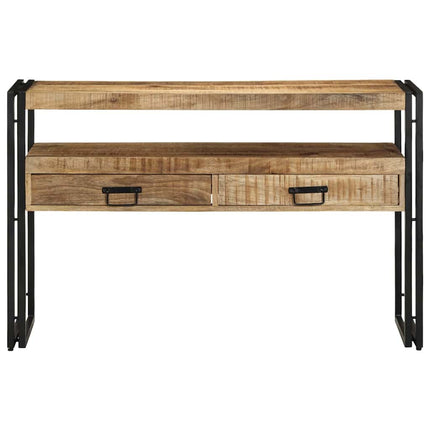 Konsolbord med låda Brun 120 x 33 x 75 cm Massivt mangoträ