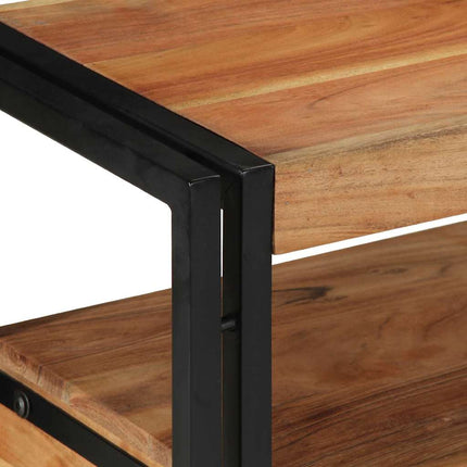 Konsolbord med låda Brun 120 x 33 x 75 cm Massivt Akaciaträ