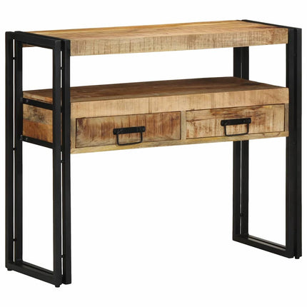 Konsolbord med låda Brun 90 x 33 x 75 cm Massivt mangoträ