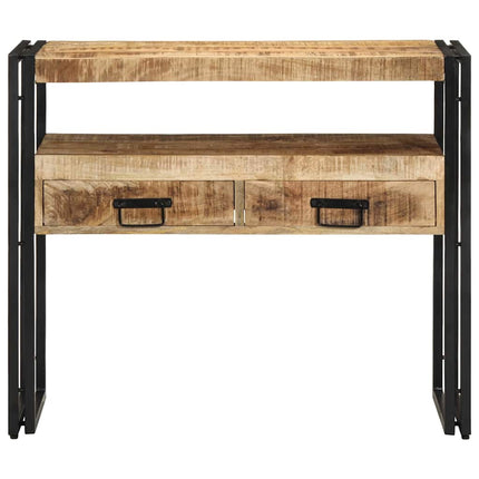 Konsolbord med låda Brun 90 x 33 x 75 cm Massivt mangoträ