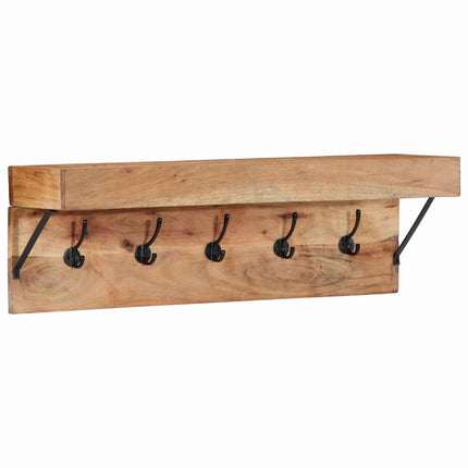 Klädhängare Väggmonterad Brun 73 x 19 x 23 cm Massivt akaciaträ