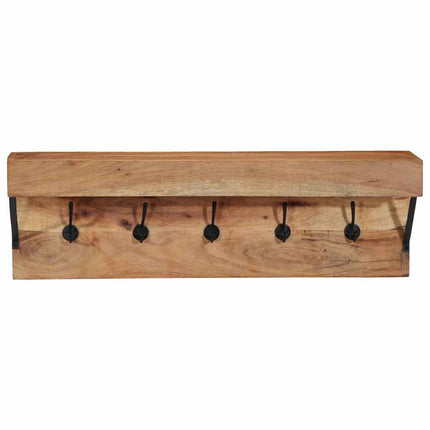 Klädhängare Väggmonterad Brun 73 x 19 x 23 cm Massivt akaciaträ
